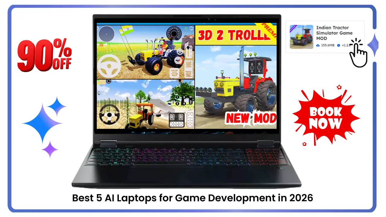 Best 5 AI Laptops for Game Development in 2026